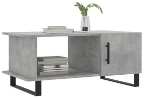 Betonszürke szerelt fa dohányzóasztal 90 x 50 x 40 cm