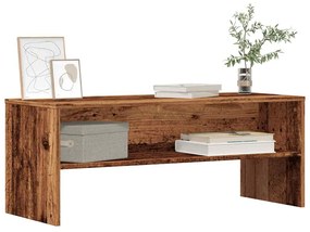 antik hatású szerelt fa TV-szekrény 100 x 40 x 40 cm