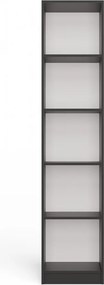 R40 polcos szekrény, 40x182x30 cm, antracit