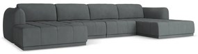Sötétszürke sarokkanapé Hoku – Makamii