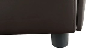 Sarokülőgarnitúra, barna/szürkésbarna melír, TRAMP