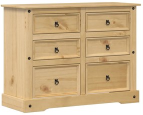Corona tömör fenyőfa komód 112x48x91 cm
