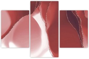 Kép - Piros absztrakt virág N⁰3 (90x60 cm)