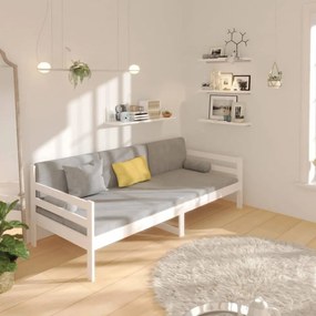 fehér tömör fenyőfa kanapéágy matrac nélkül 90 x 190 cm