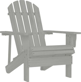 vidaXL szürke fa kerti szék