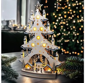 Solight 1v282 - LED karácsonyi dekoráció LED/2xAA/meleg fehér fa