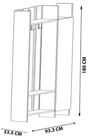 Előszoba bútor Tonuse (atlanti fenyő) . 1093937