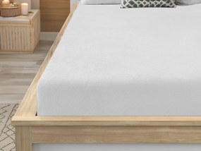 Mikroplüss ágyneműhuzat szett MYSTIC GARDEN sötétzöld + Mikroplüss lepedő SOFT 90x200 cm fehér, egyszemélyes ágyhoz