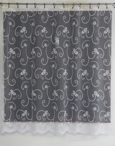 Mg Függöny jacquard 4534 Fehér 300X160 kész szalaggal