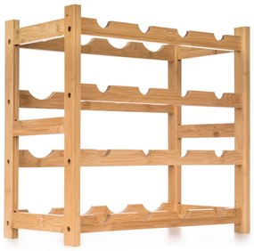 G21 Bambusz borosállvány, 16 palackos, M