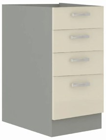 Alsó konyhaszekrény 40 D 4S BB Pleitton (fényes krémszín). 1015554