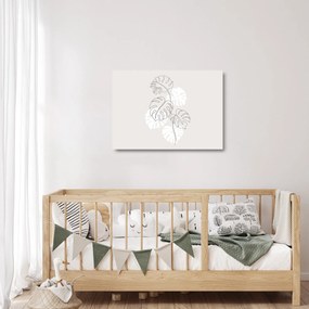 Üveg kép - VonalÜveg kép monstera N⁰3 (70x50 cm)