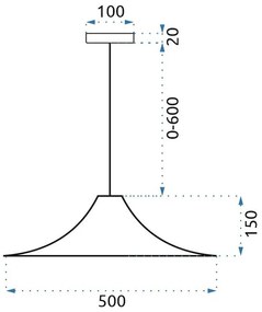 Szerszámlámpa - Lapos álmennyezeti lámpa 1xE27 APP499-1CP, arany, OSW-00612