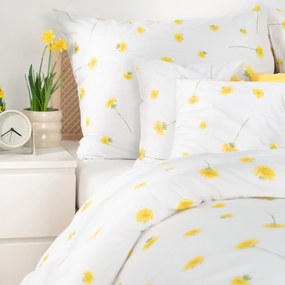 Goldea pamut ágyneműhuzat - pitypangok 140 x 200 és 70 x 90 cm