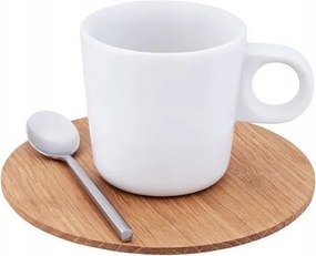 Clap Kávéscsésze Tölgyfa Alj Kanál