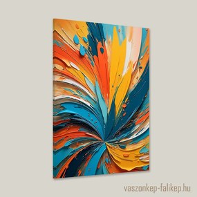 Színes ecsetvonások 2 – Érzelmekkel teli prémium falikép 40x60cm