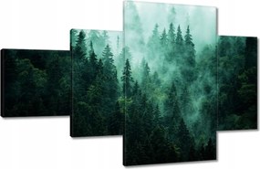 Festmények 130x80 Erdő Köd Tájkép Utazás