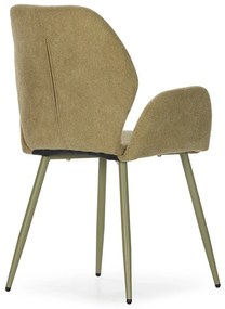 Zöld kárpitozott étkezőfotel szett 2 db-os Ansu – Marckeric