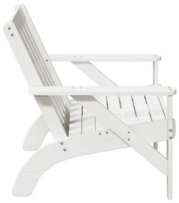 Kerti adirondack székek 2 db fehér 75x77x77 cm tömör fa fenyőfa
