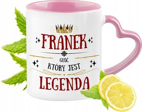 Frank Bögre Rózsaszín Szív Alakú Füllel Kávé Ajándék