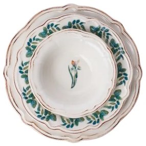 Étkészlet 18 db színes/porcelán