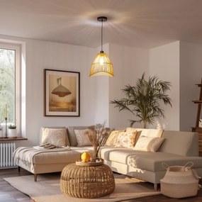 Brilagi - LED függeszték kábellel CERIA BOHO 1xE27/40W/230V átm. 30 cm barna