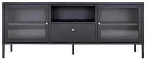 Fekete fém TV-állvány 150x60x35 cm Dalby – House Nordic