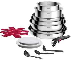 Tefal - 15 részes INGENIO COOK rozsdamentes acél edénykészlet