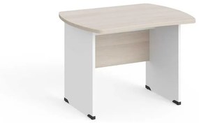 Manager asztal 100 x 85 cm, világos akác / fehér