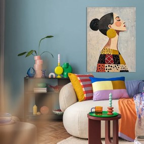 Kép kézzel festett részletekkel 70x100 cm Mae – Styler