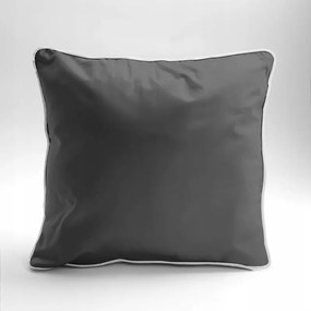 Párnahuzat 40x40 makoszatin pure sötétszürke, bézs
