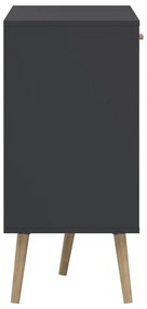 Antracitszürke alacsony komód 149x82 cm Bodo – Tvilum