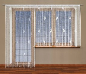 Mg Spagetti Függöny háló zsinór 21323 300x250cm+300x160cm Krém Szett