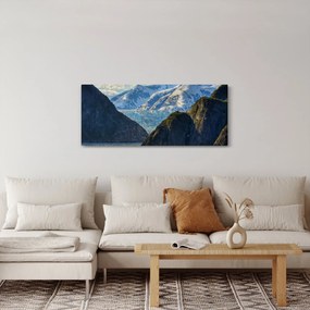 Tájkép hegyekkel (120x50 cm)