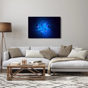 Modern kép kék absztrakció (90x60 cm)