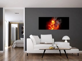 Kép - Rózsák a tűzben (120x50 cm)