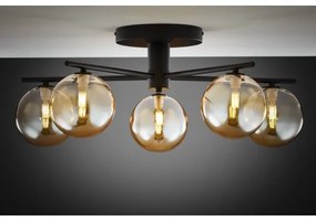 Jupiter 2047 - Felületre szerelhető csillár PRATO 5xG9/10W/230V fekete/bézs