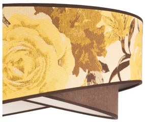 Duolla - Csillár zsinóron ROYAL 1xE27/40W/230V átm. 50 cm sárga