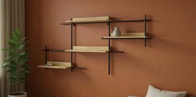 Fém fali polc SQUARE 114x50 cm