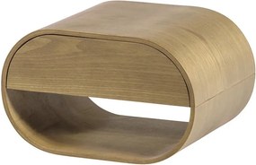 Natúr színű többszintes fali polc 39 cm Momo – WOOOD