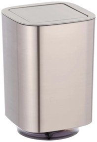 Fényes ezüstszínű műanyag szemetes 5,5 l Auron – Wenko
