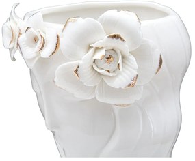 Cute Woman fehér porcelán váza - Mauro Ferretti