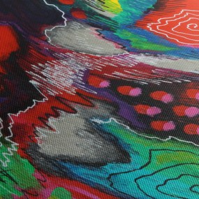 Absztrakt kép - színek (90x60 cm)