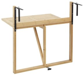 WENKO 69806800 - WAIKIKI asztal 64x65 cm fehér/barna