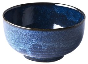 Indigo kék kerámia tál, ø 16 cm - MIJ