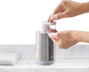 Ezüstszínű rozsdamentes acél szappanadagoló 300 ml Duo Steel – Joseph Joseph