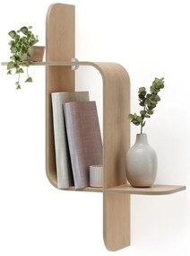 Natúr színű többszintes kaucsukfa fali polc Montage – Umbra