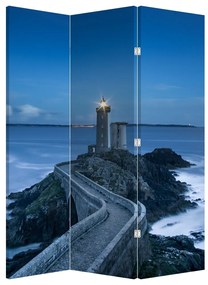 Paraván - A világítótorony és a tenger (126x170 cm)