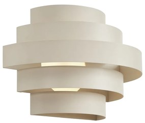 Modern bézs fali lámpa LED-del, 3 lépésben dimmelhető - Lines