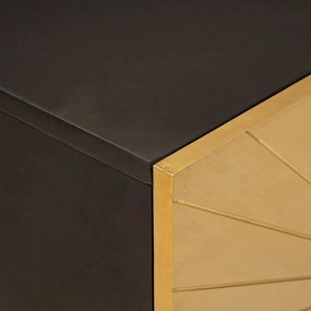 Fürdőszobai bútor szettek 2 pcs Fekete és Arany 62 x 33 x 58 cm